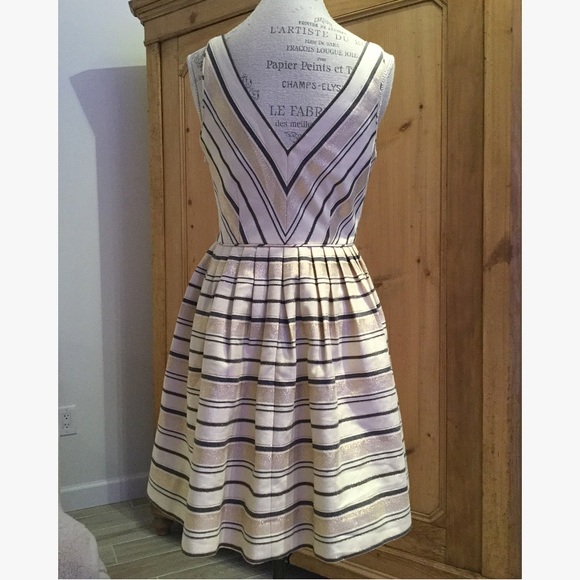 J. Crew metallic stripe dress - Picture 3 of 7